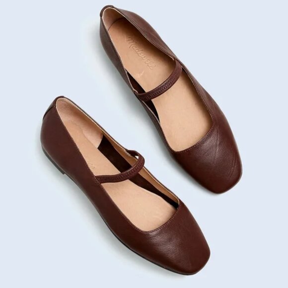 Madewell Shoes - Madewell The Greta Ballet Flats Chocolate Raisin (or Coffee Bean?) US8.5
